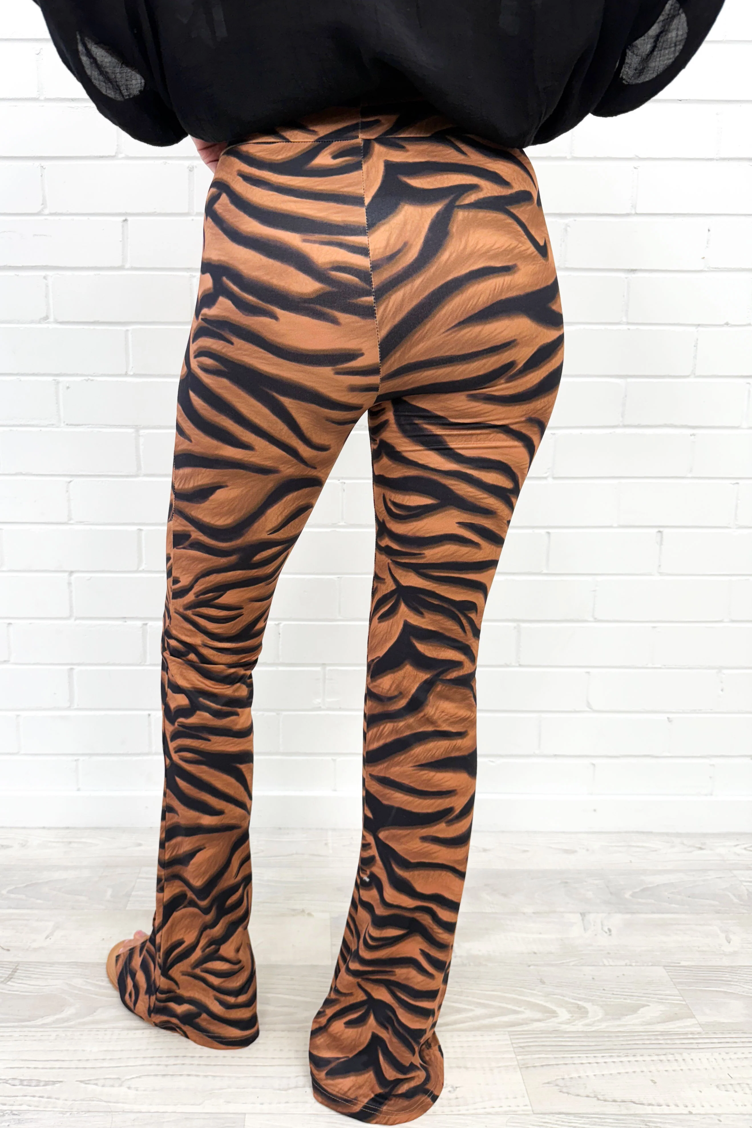 The Flarey Tights - Tiger Print - Image 4