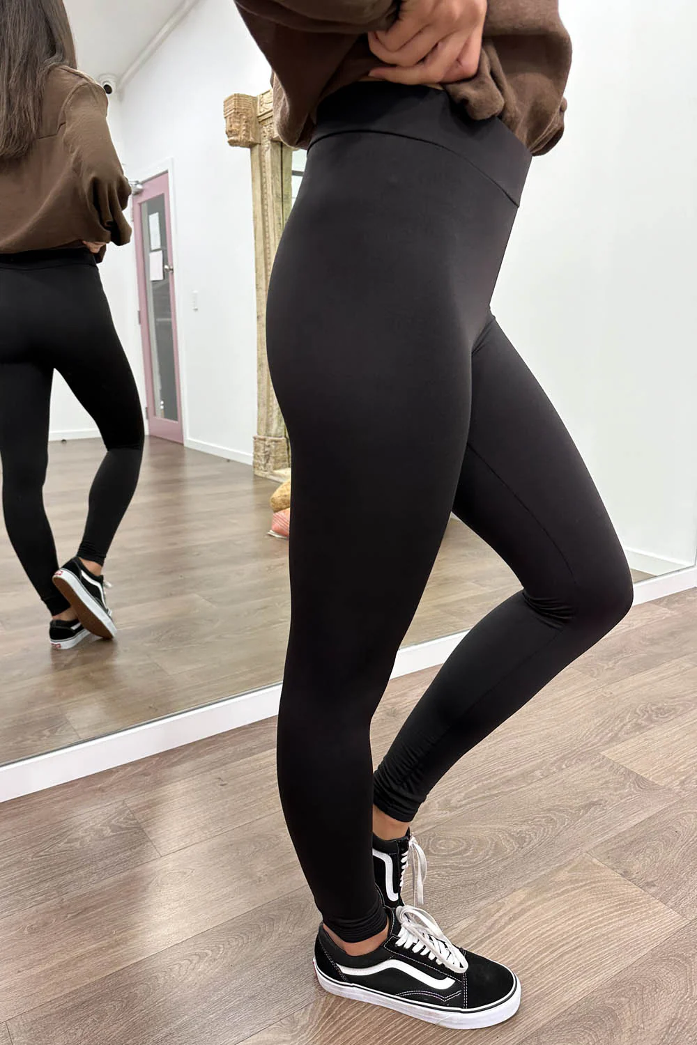 The Fleecy Tights - Black - Image 4