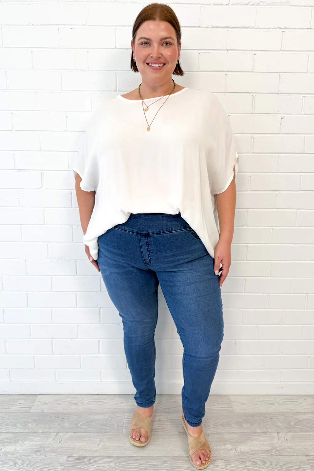 The No-Panel Skinny Jeans - Dark Denim - Image 16