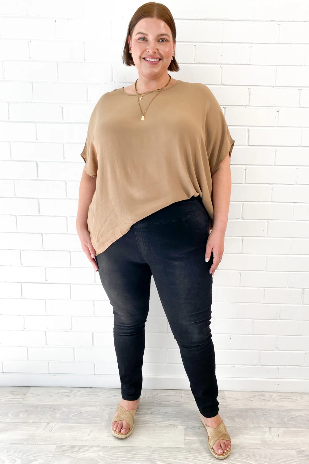 The No-Panel Skinny Jeans - Black Denim - Image 21