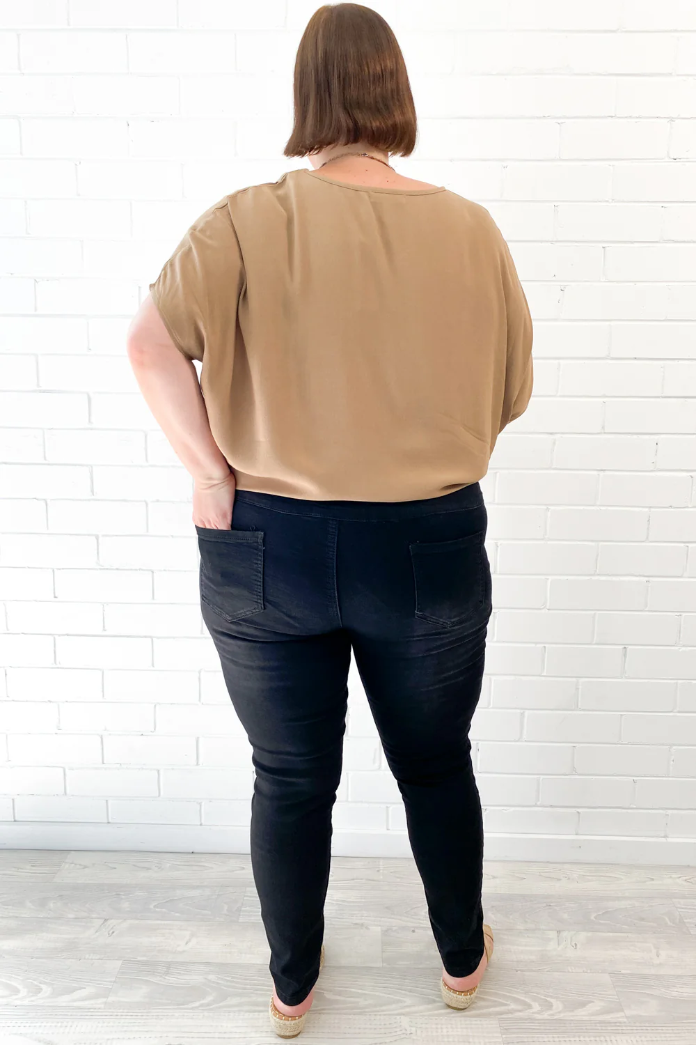 The No-Panel Skinny Jeans - Black Denim - Image 22