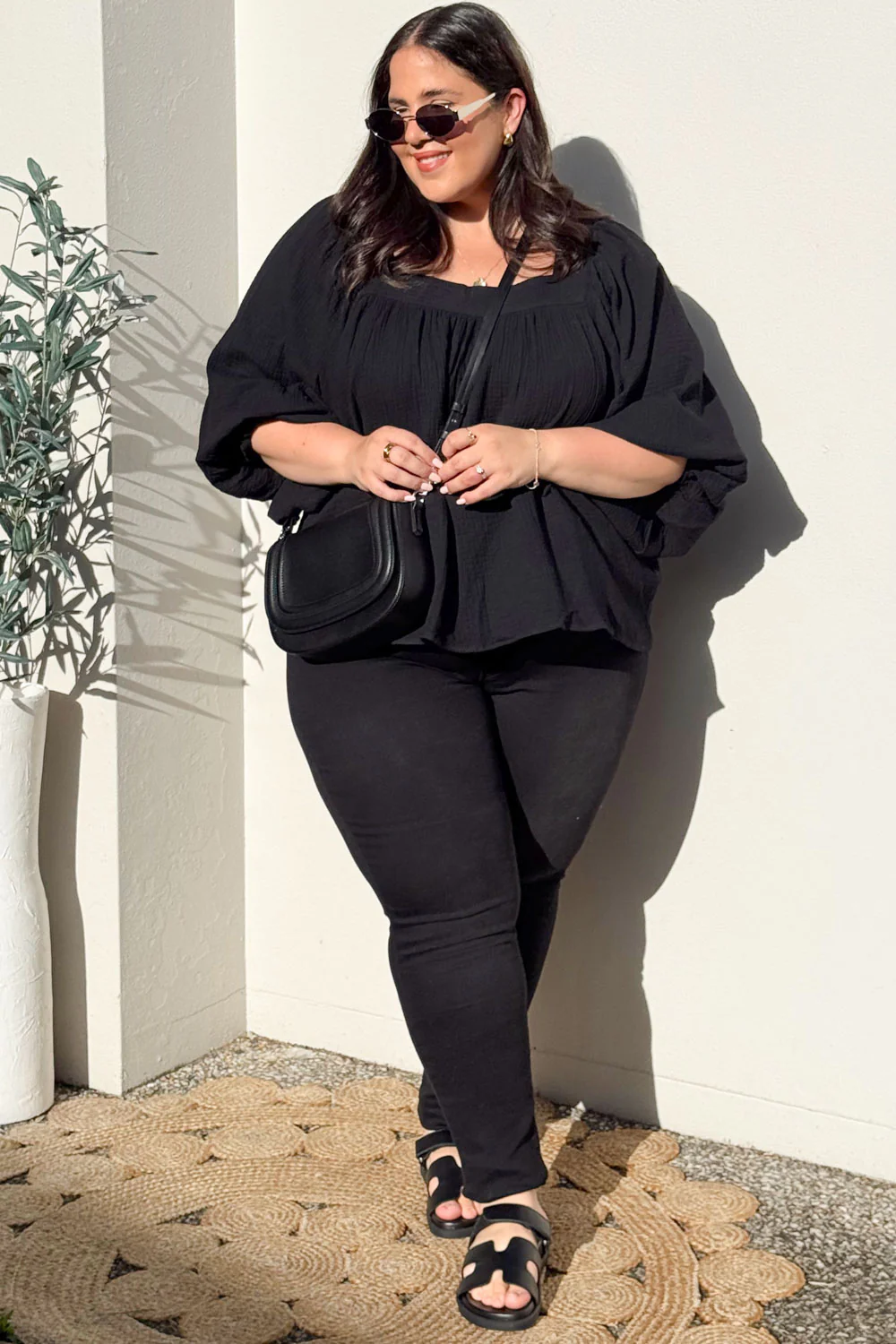 The No-Panel Skinny Jeans - Black Denim - Image 29