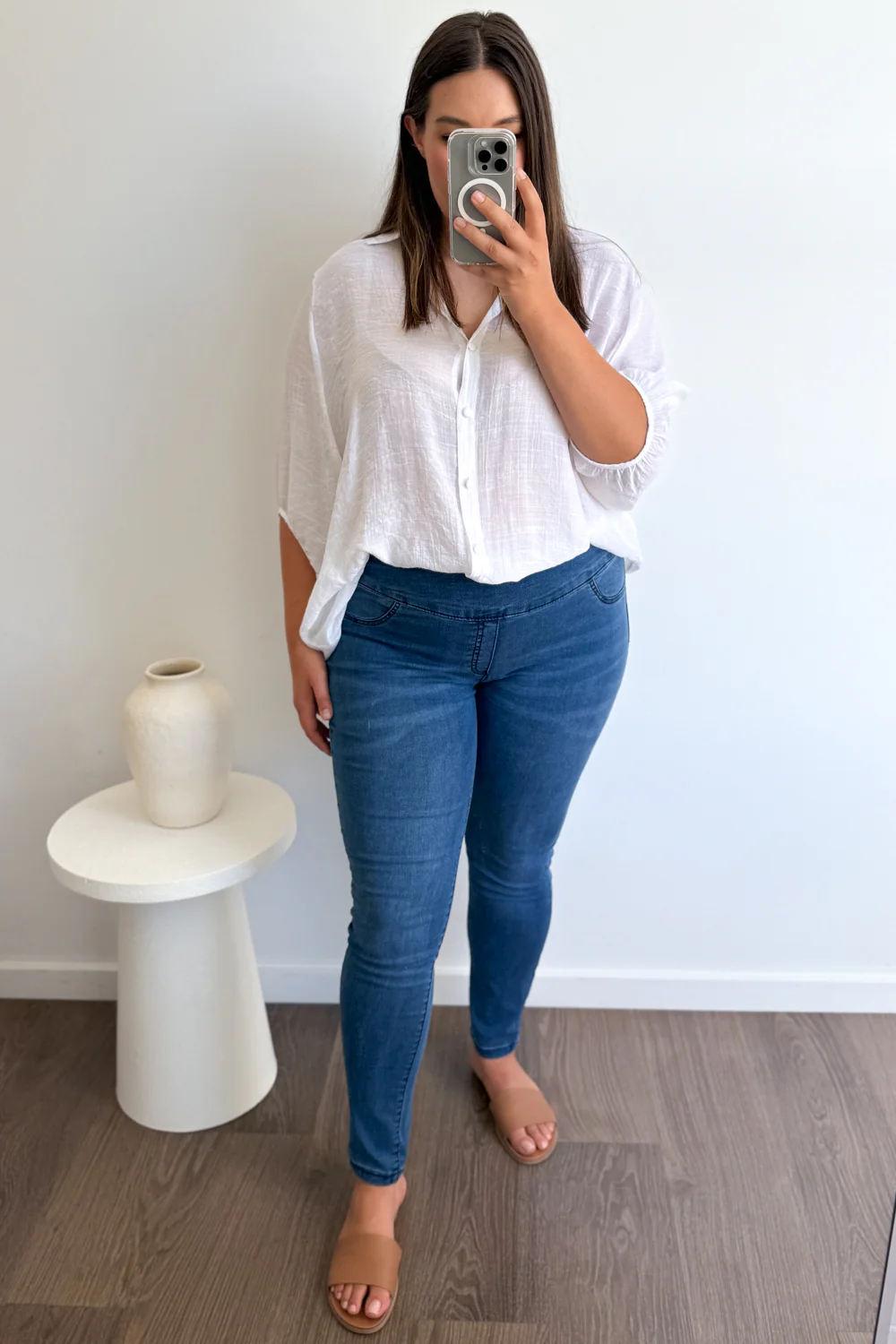 The No-Panel Skinny Jeans - Mid Denim - Image 10