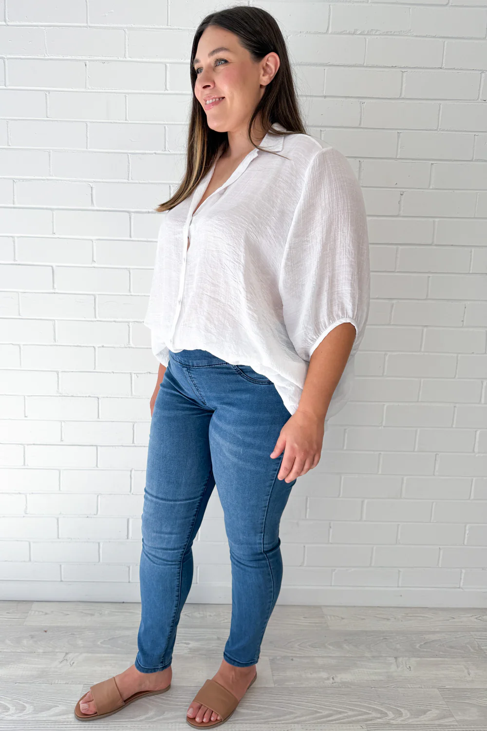 The No-Panel Skinny Jeans - Mid Denim - Image 12