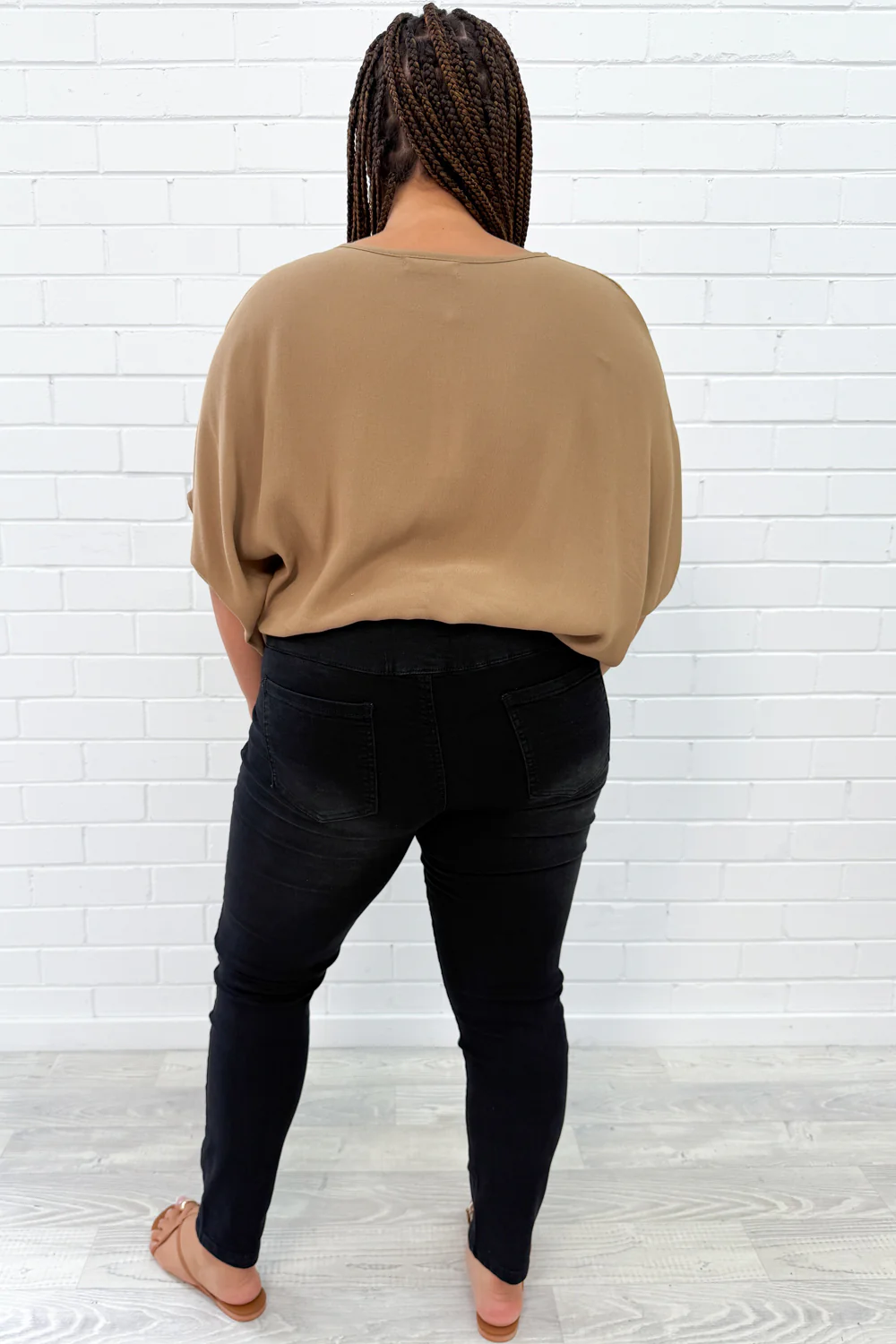The No-Panel Skinny Jeans Petite - Black Denim - Image 10