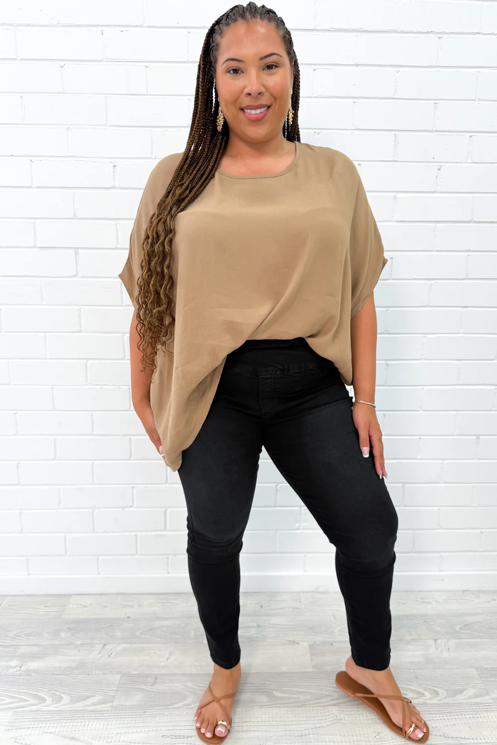 The No-Panel Skinny Jeans Petite - Black Denim - Image 6