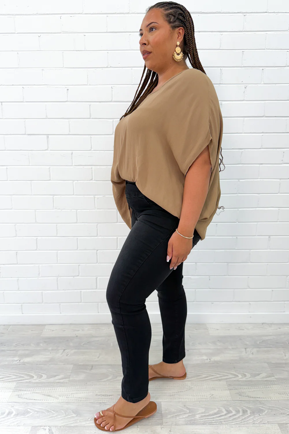 The No-Panel Skinny Jeans Petite - Black Denim - Image 7