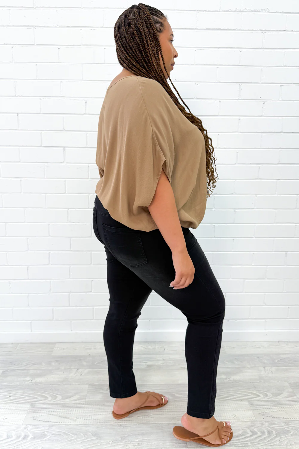 The No-Panel Skinny Jeans Petite - Black Denim - Image 8