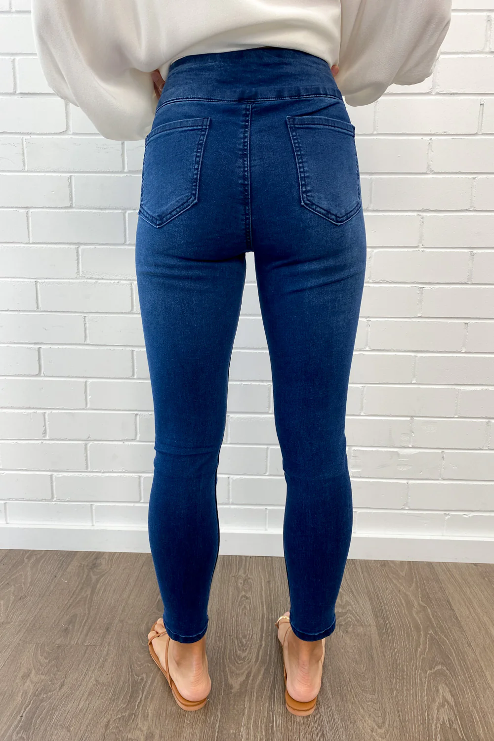 The No-Panel Skinny Jeans Petite - Dark Denim - Image 5