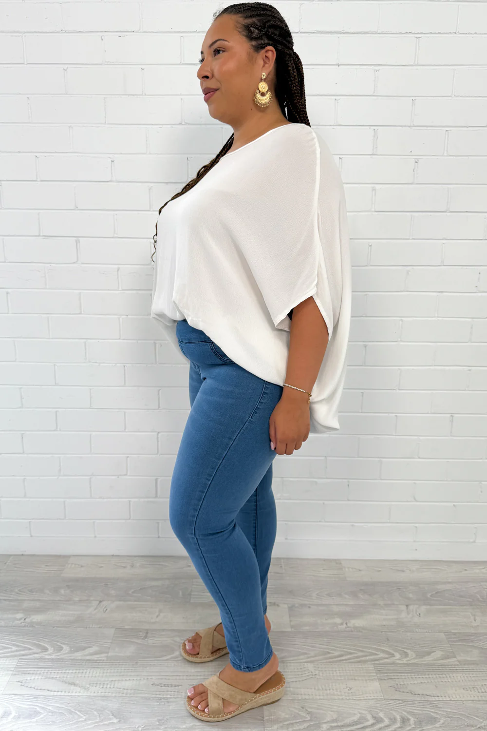 The No-Panel Skinny Jeans Petite - Mid Denim - Image 11
