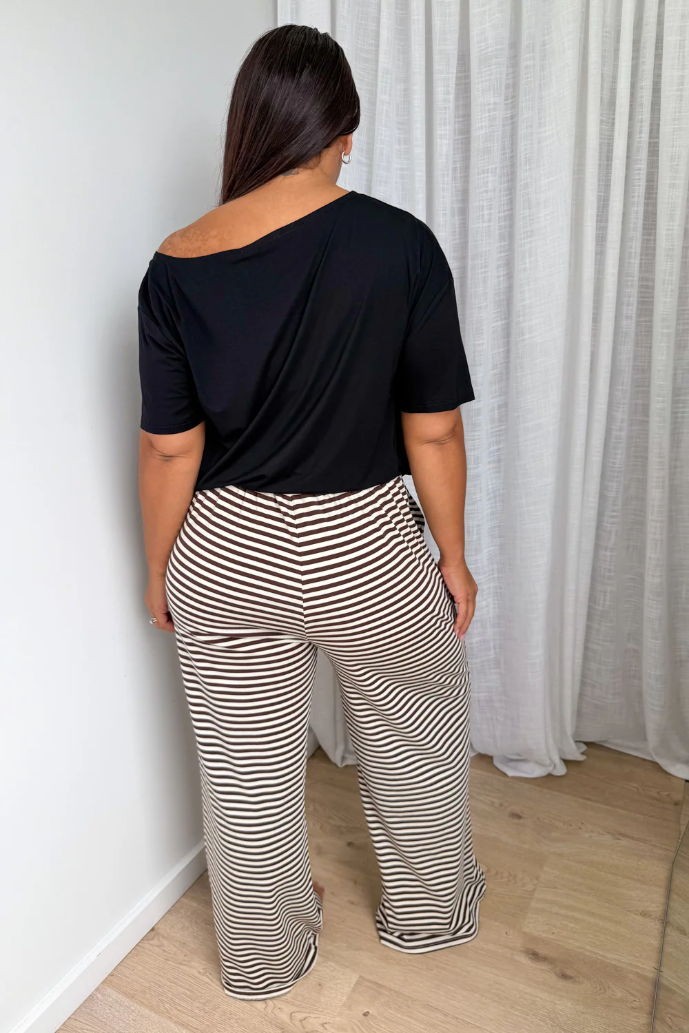 The Unwind Lounge Pants - Chocolate Stripe - Image 16