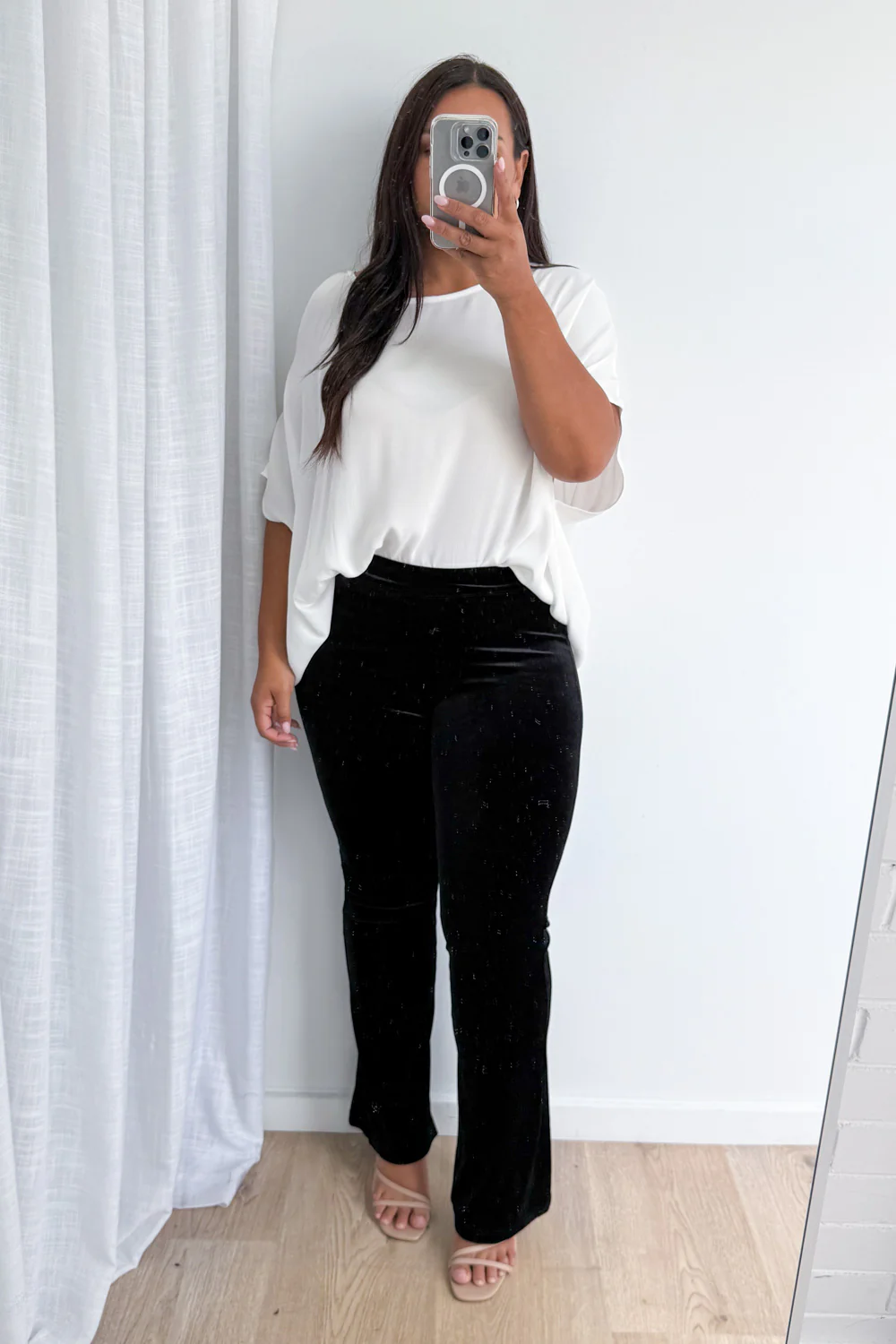 The Velvet Flares Petite  - Black - Image 11