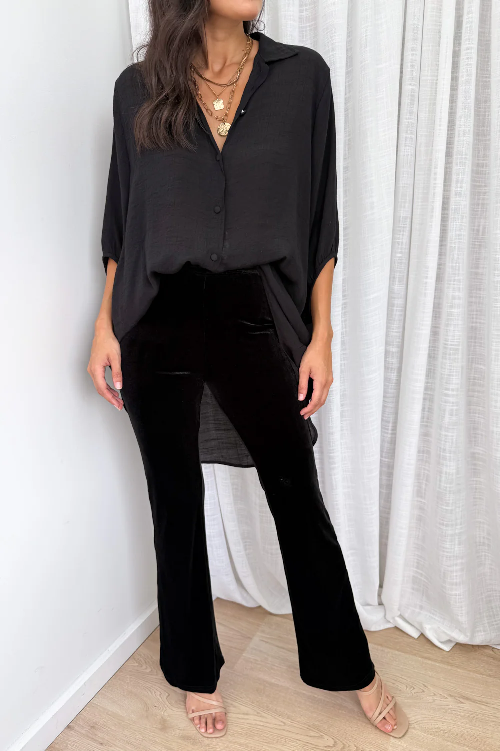 The Velvet Flares Petite  - Black - Image 2
