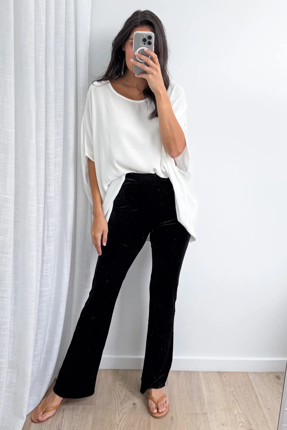 The Velvet Flares Petite  - Black - Image 7