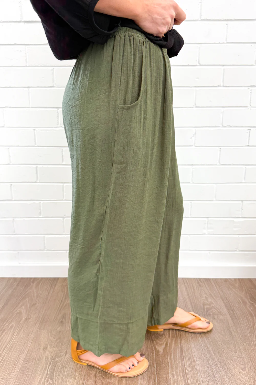 Tibet Pants Petite - Khaki - Image 5