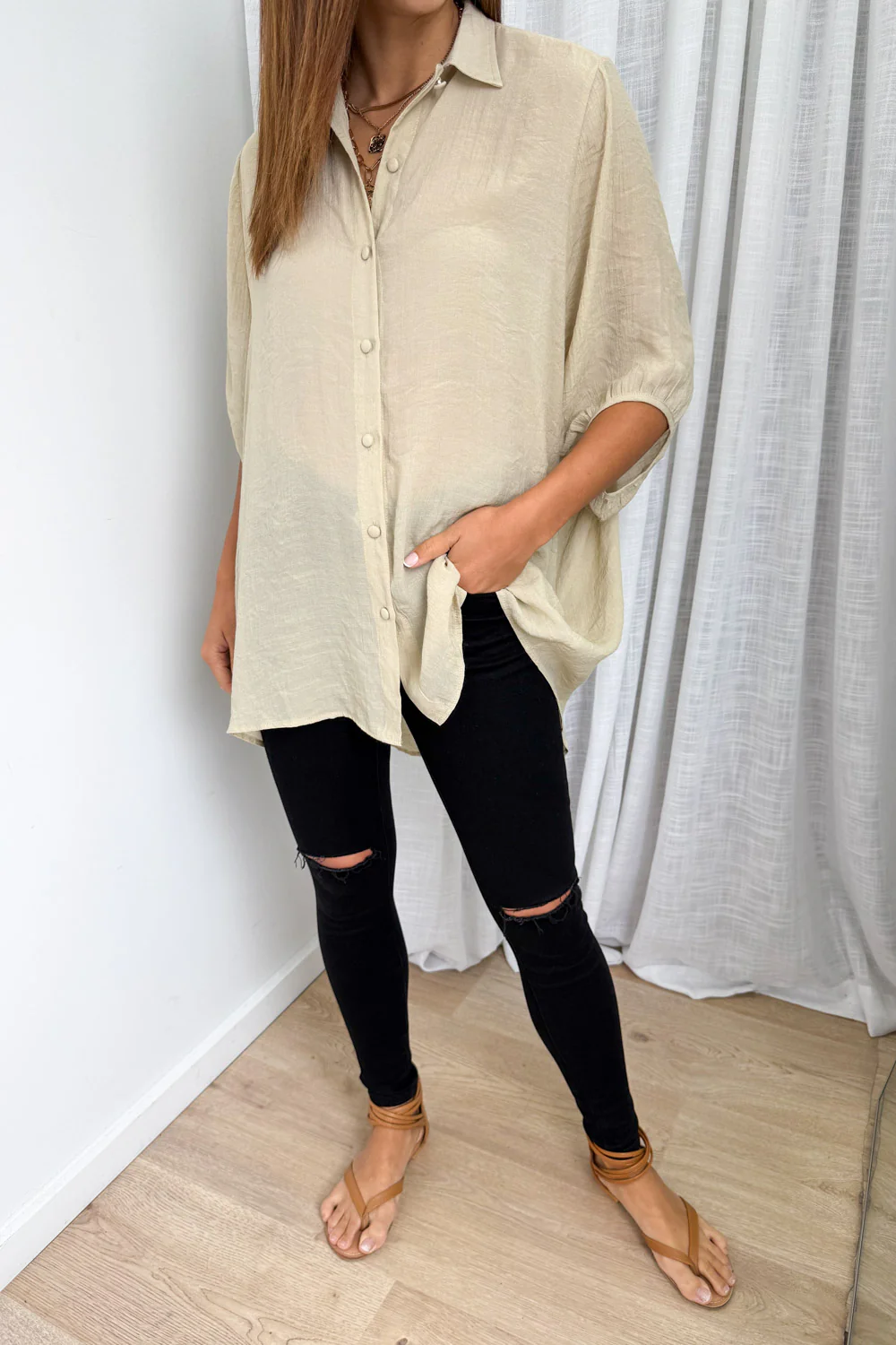 Tibet Shirt - Sand - Image 3