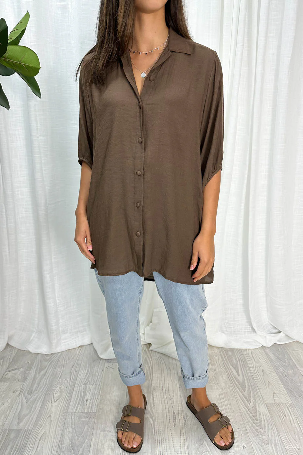 Tibet Shirt - Chocolate - Image 3