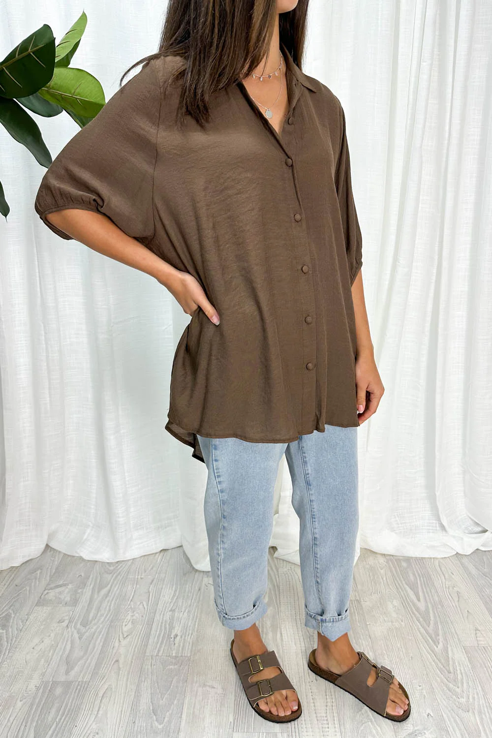 Tibet Shirt - Chocolate - Image 4