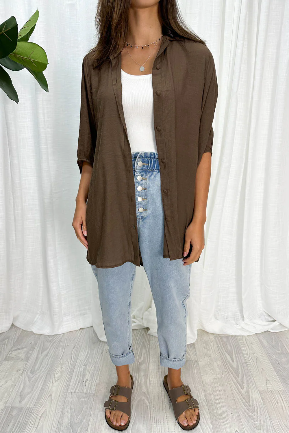 Tibet Shirt - Chocolate - Image 5