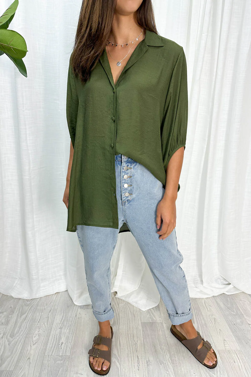 Tibet Shirt - Khaki - Image 3