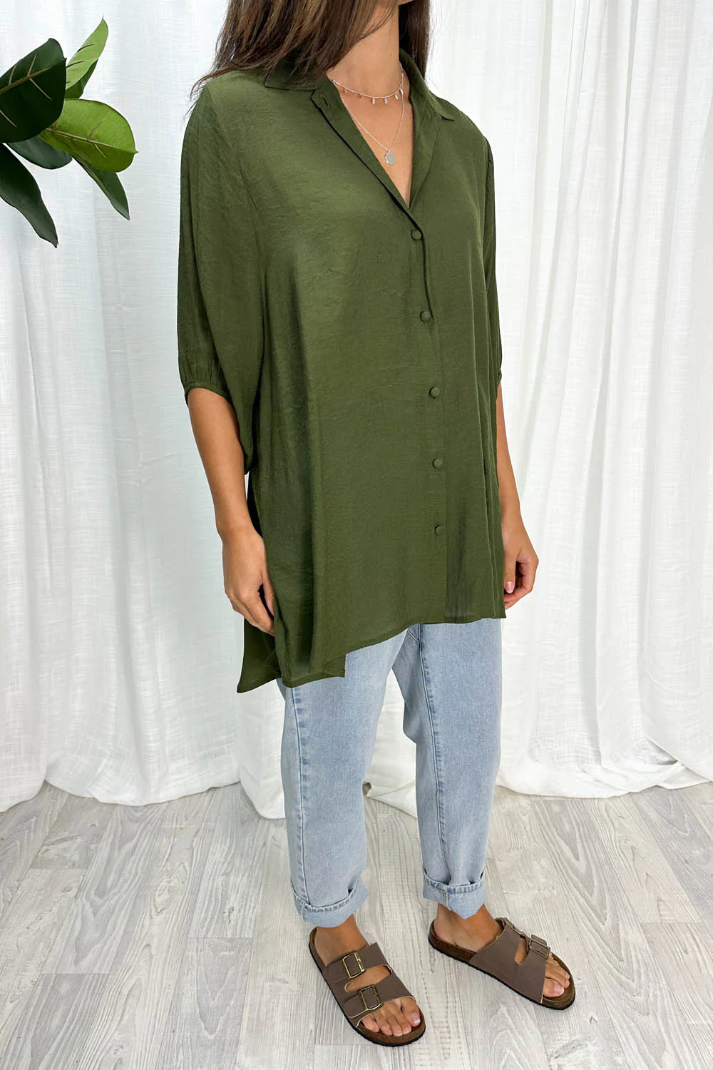 Tibet Shirt - Khaki - Image 4