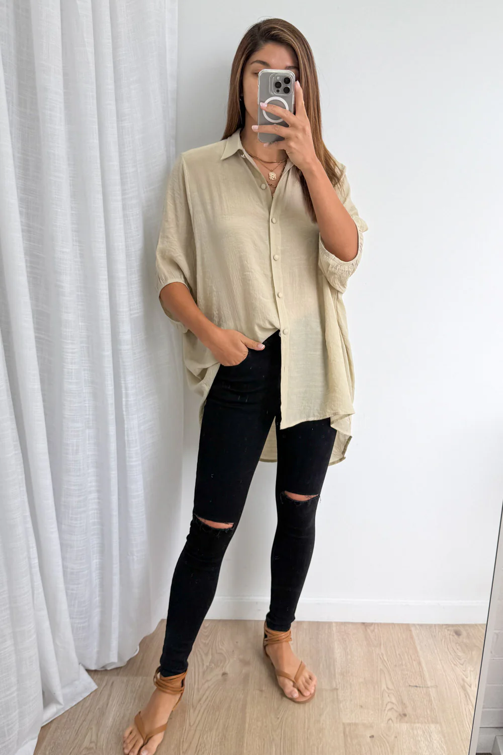 Tibet Shirt - Sand - Image 10