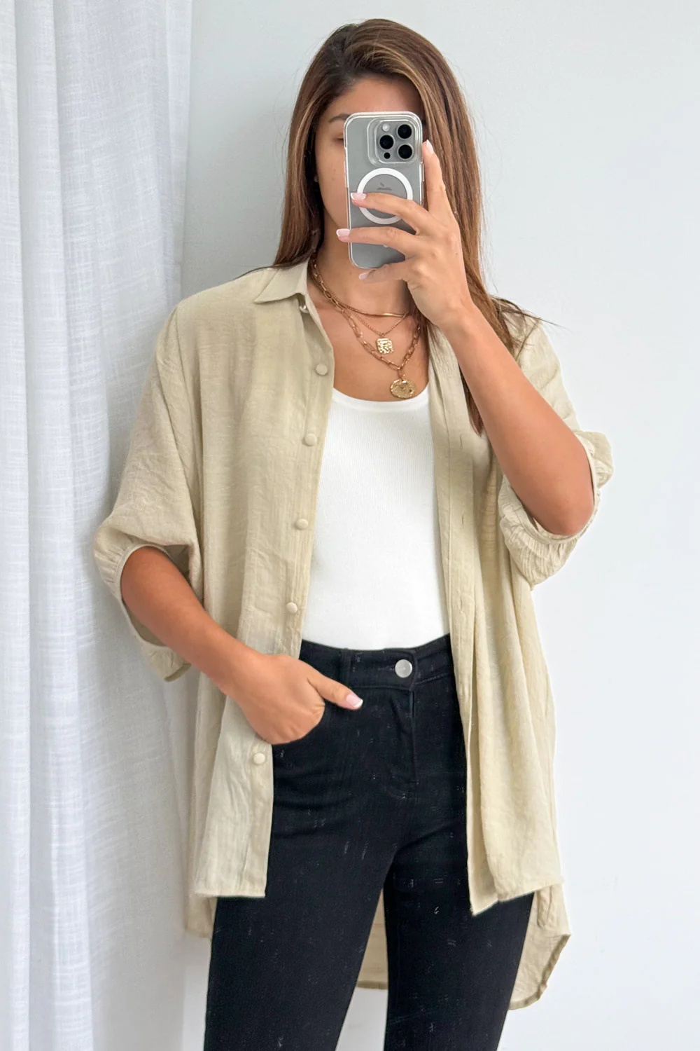 Tibet Shirt - Sand - Image 5