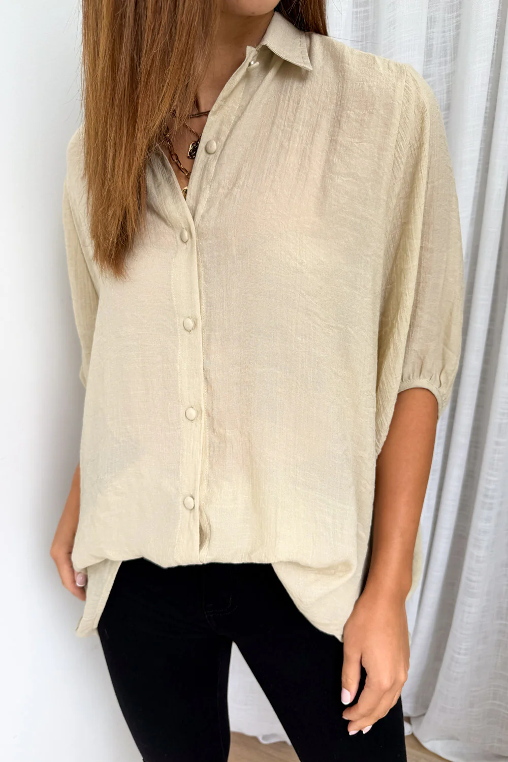 Tibet Shirt - Sand - Image 7