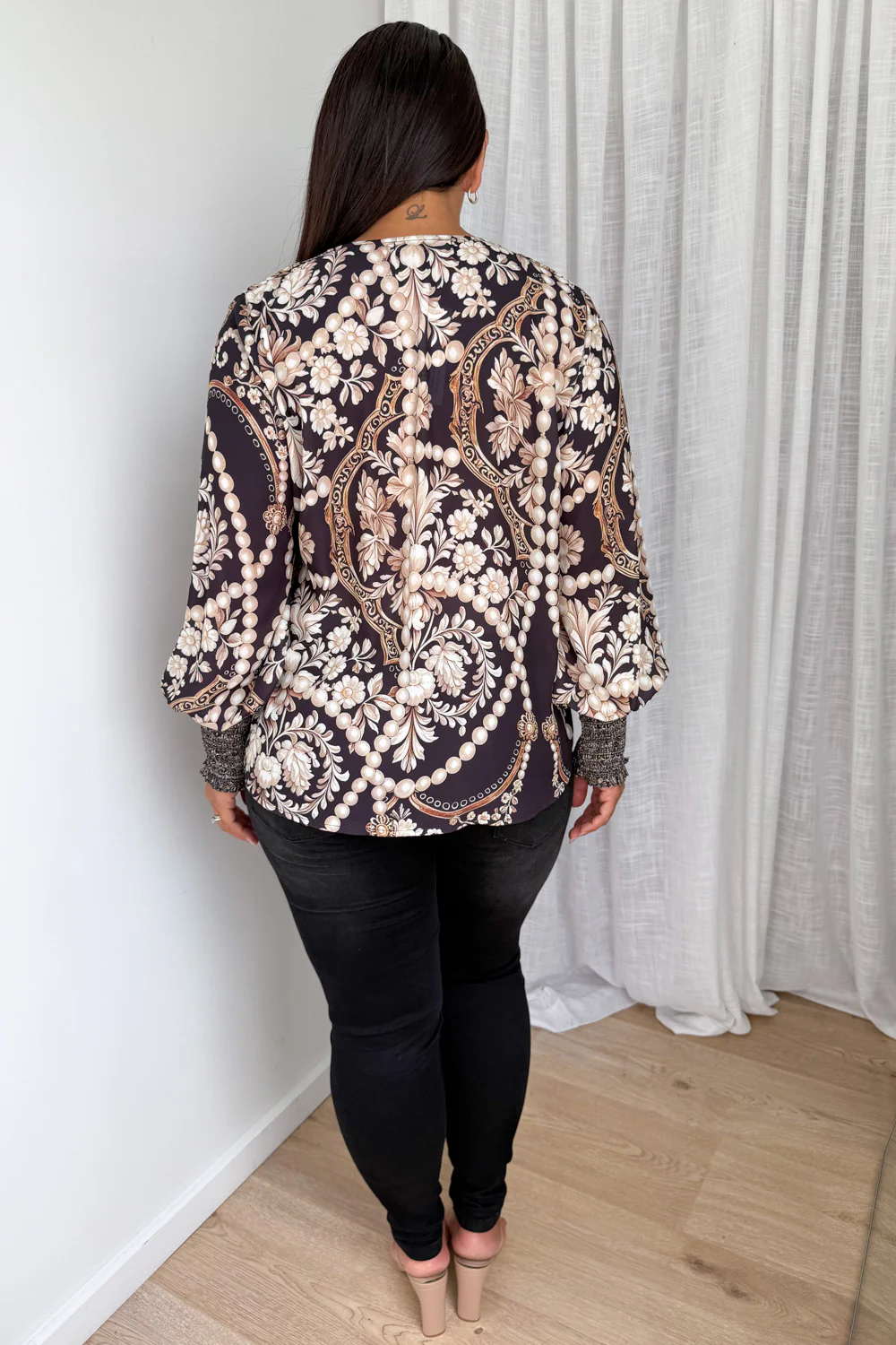 Tigerlily Top - Black Vintage Pearl - Image 14