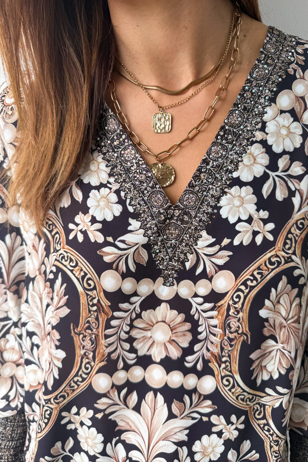 Tigerlily Top - Black Vintage Pearl - Image 4