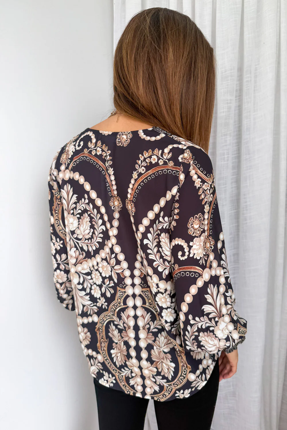 Tigerlily Top - Black Vintage Pearl - Image 9