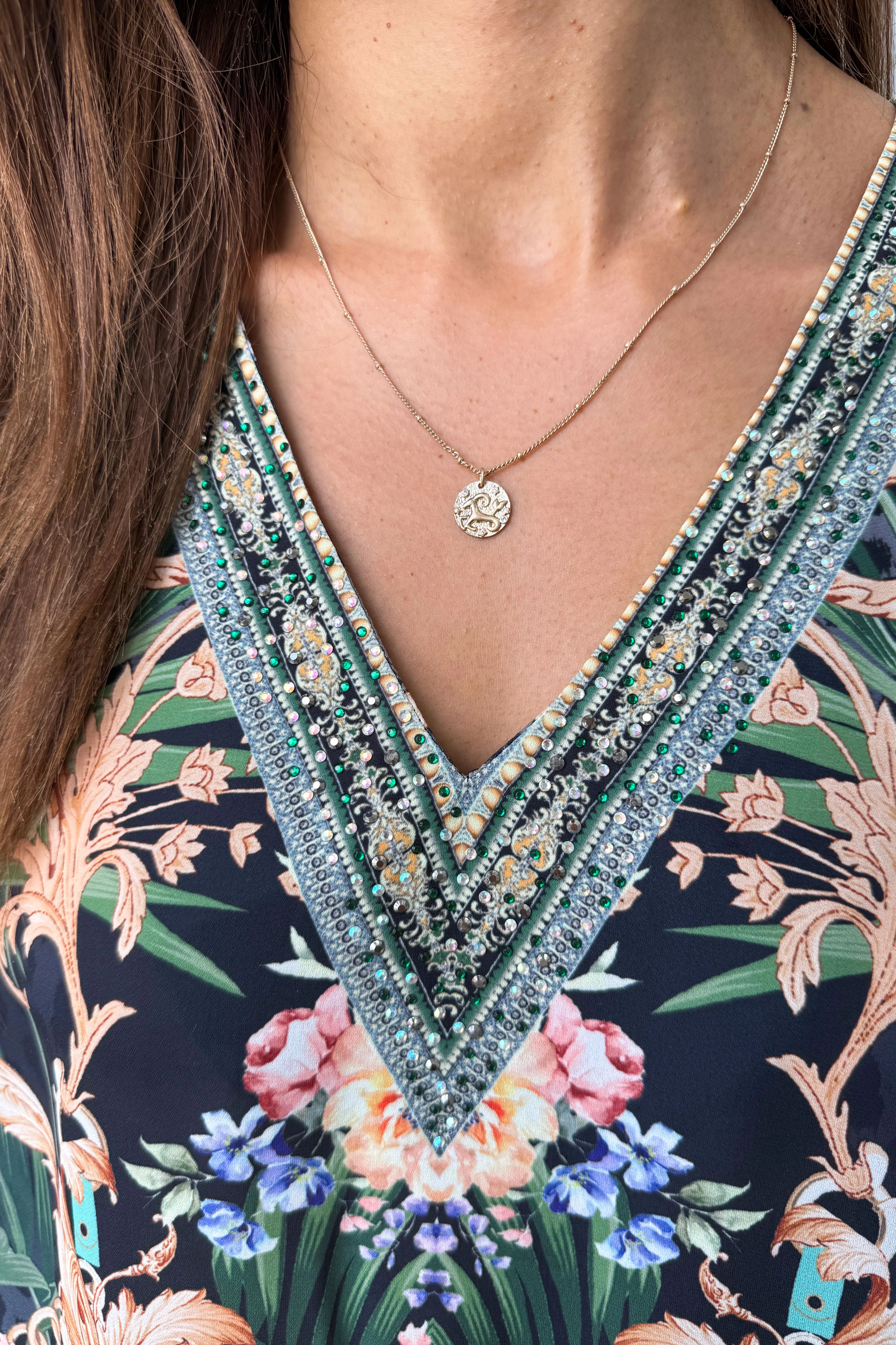 Tigerlily Top - Green Tropical - Image 4