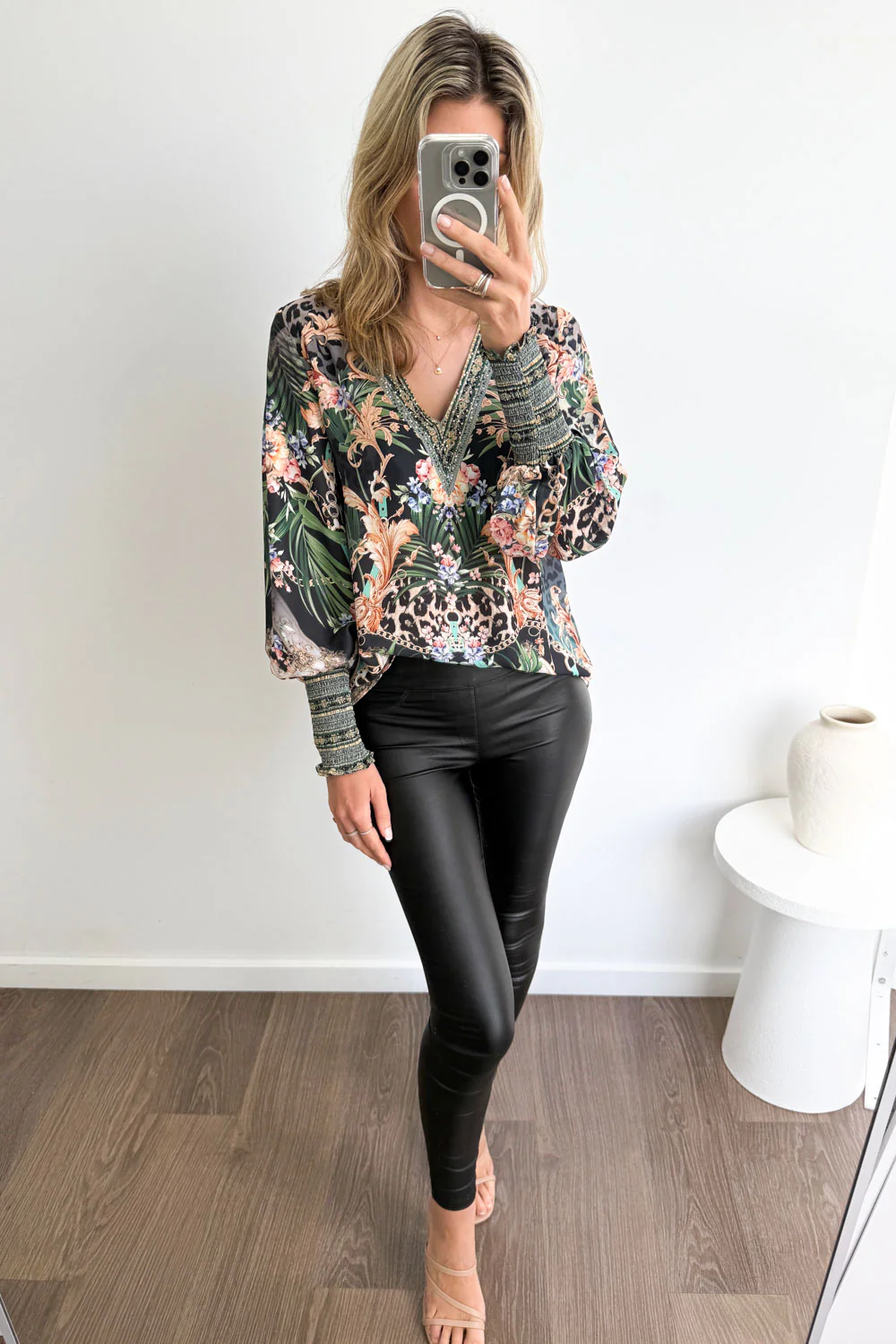 Tigerlily Top - Green Tropical - Image 7