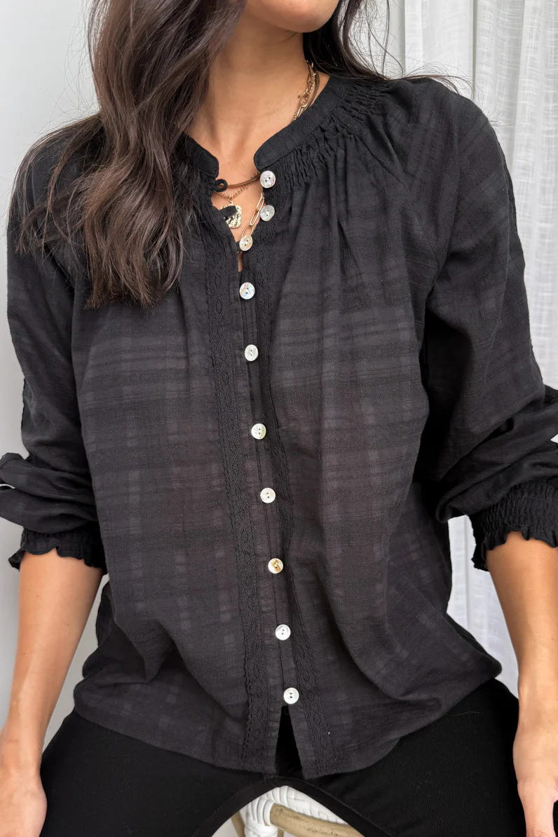 Tilda Blouse - Black - Image 3
