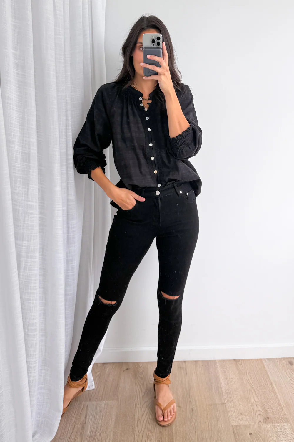 Tilda Blouse - Black - Image 8