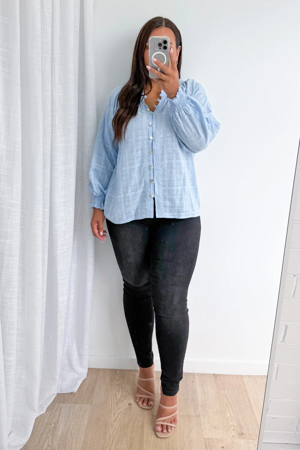 Tilda Blouse - Sky Blue - Image 11