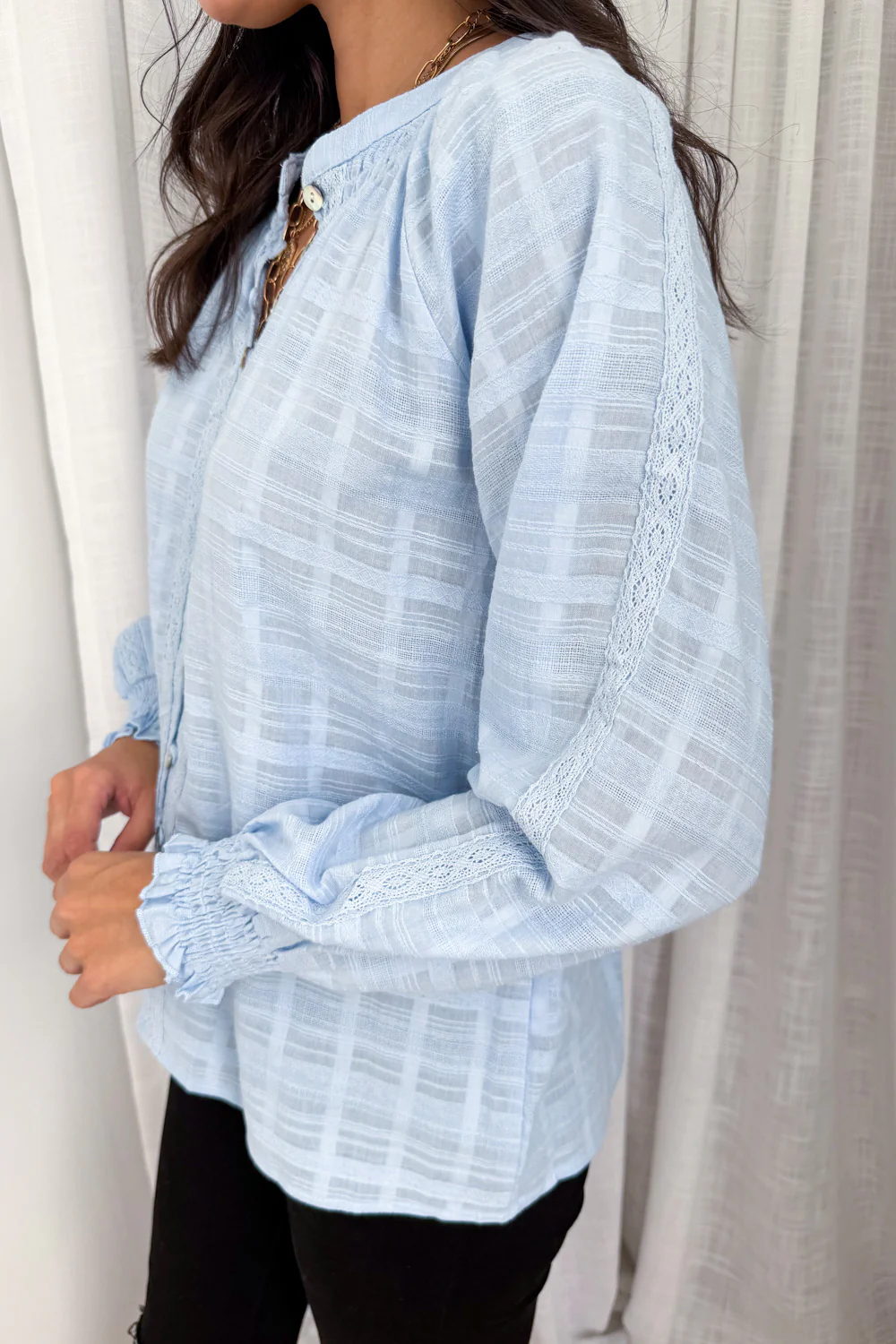 Tilda Blouse - Sky Blue - Image 4