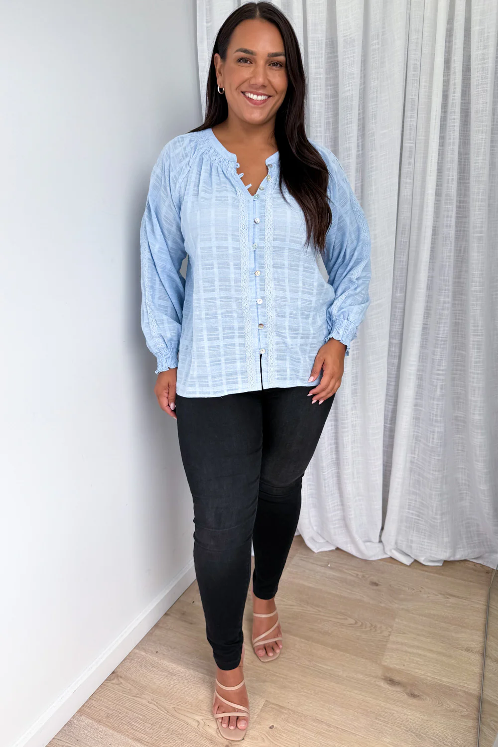 Tilda Blouse - Sky Blue - Image 8