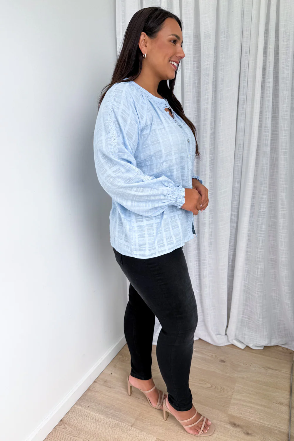 Tilda Blouse - Sky Blue - Image 9