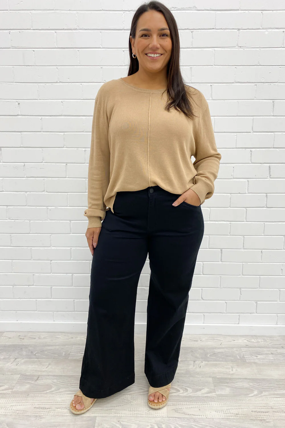 Tilda Wide Leg Denim Jeans - Image 7