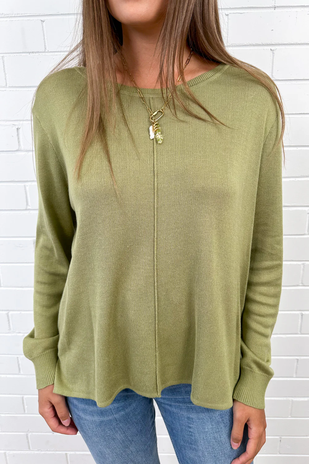 Trillions Knit - Olive - Image 2