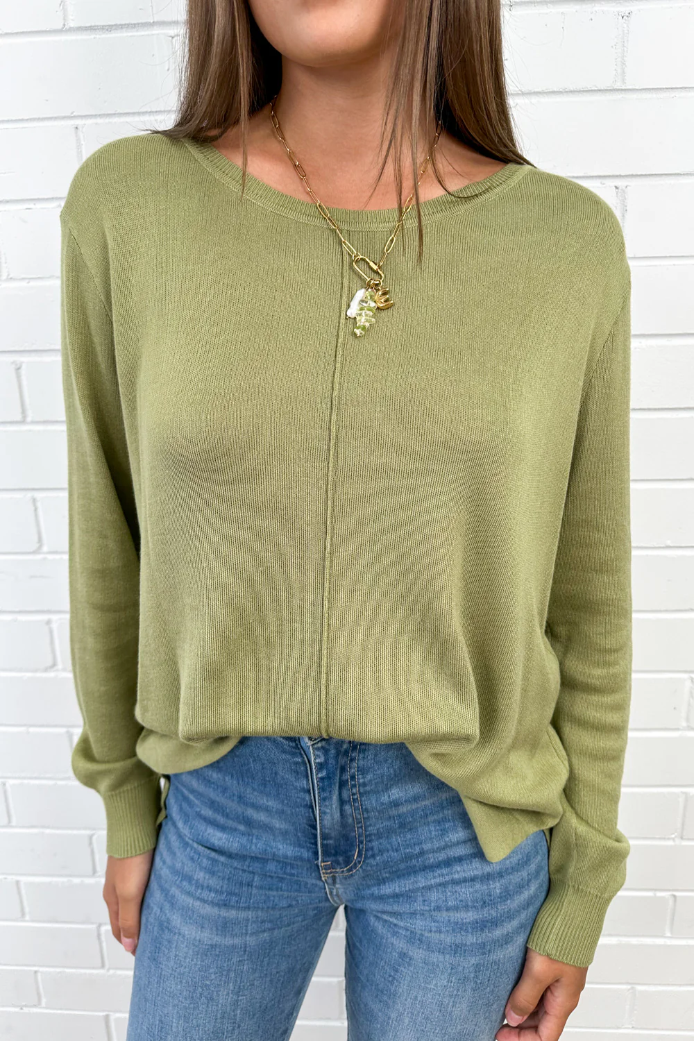 Trillions Knit - Olive - Image 3