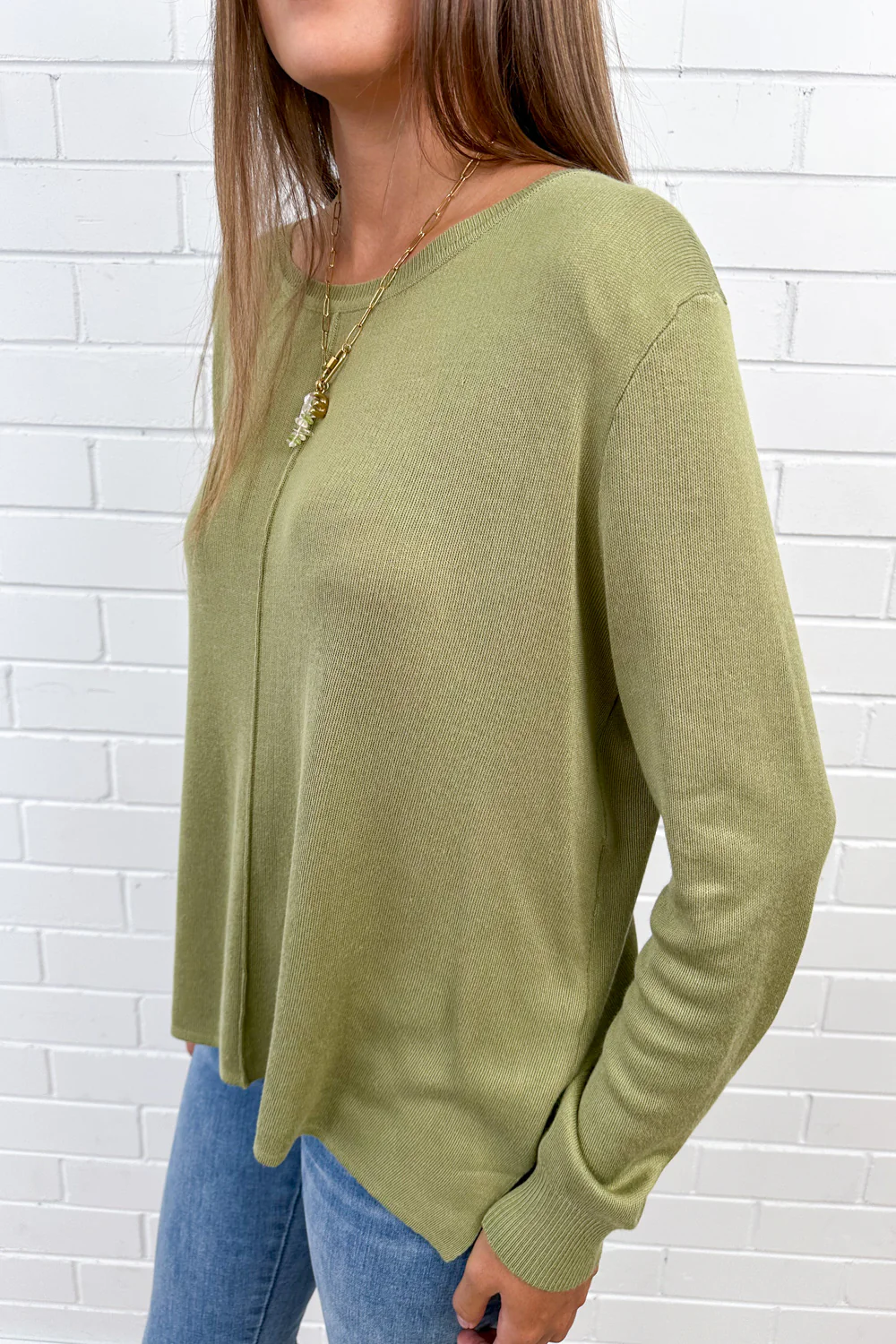 Trillions Knit - Olive - Image 4