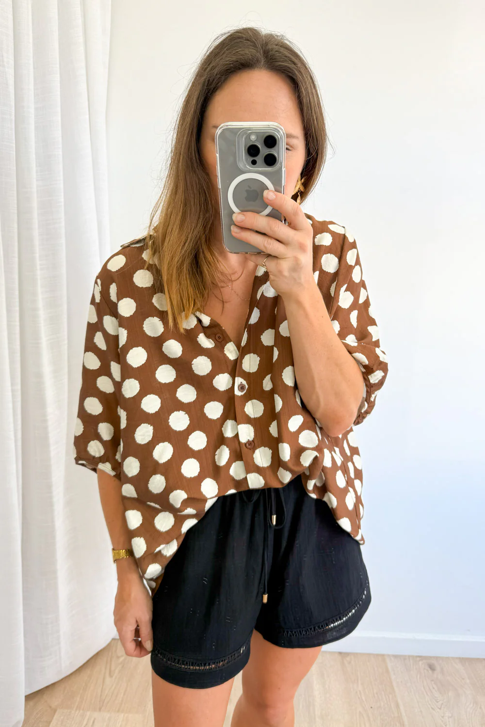 Trista Shirt - Chocolate Spot - Image 11
