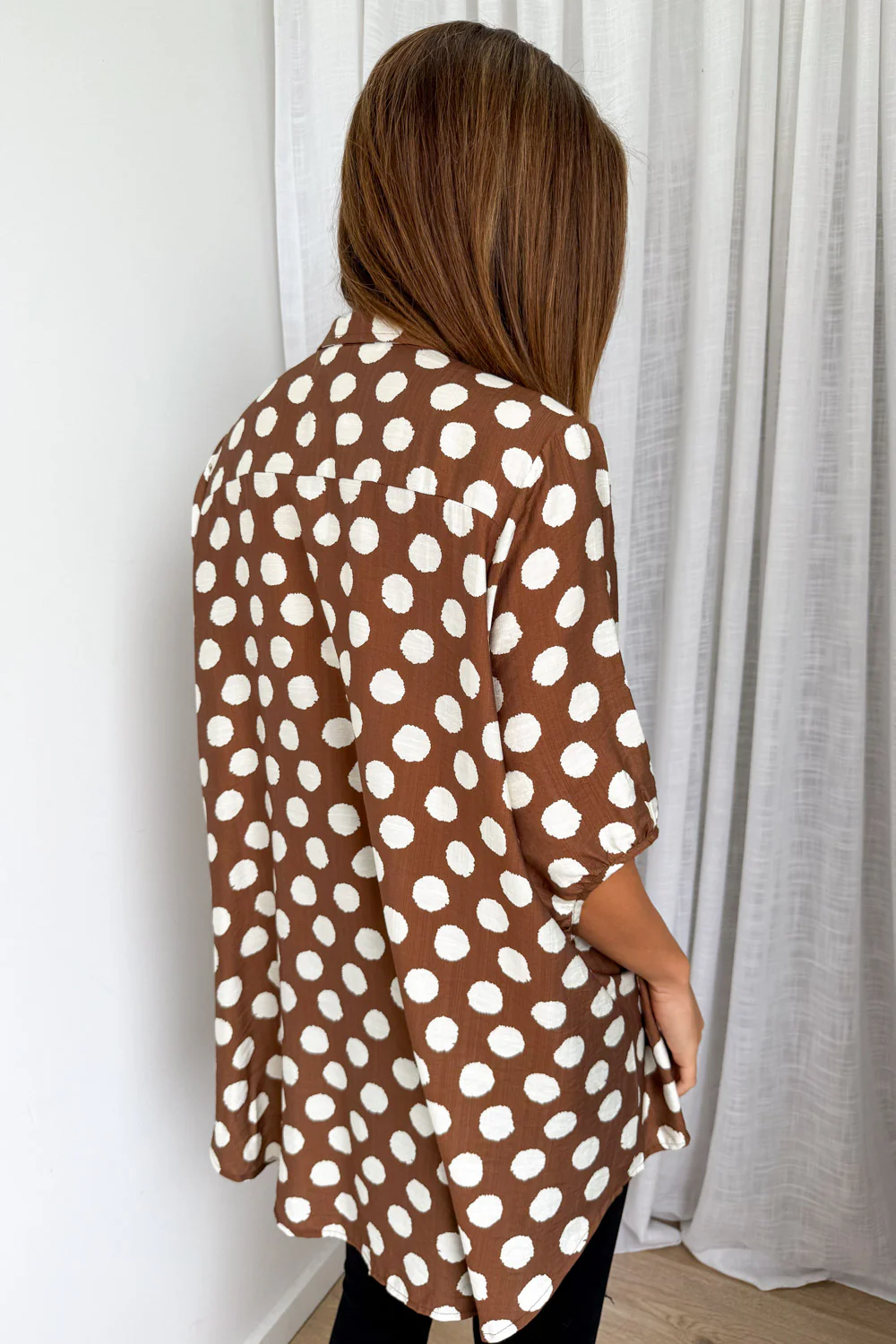Trista Shirt - Chocolate Spot - Image 8