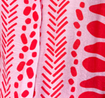 Tulum Shirt - Pink Red Print - Image 13