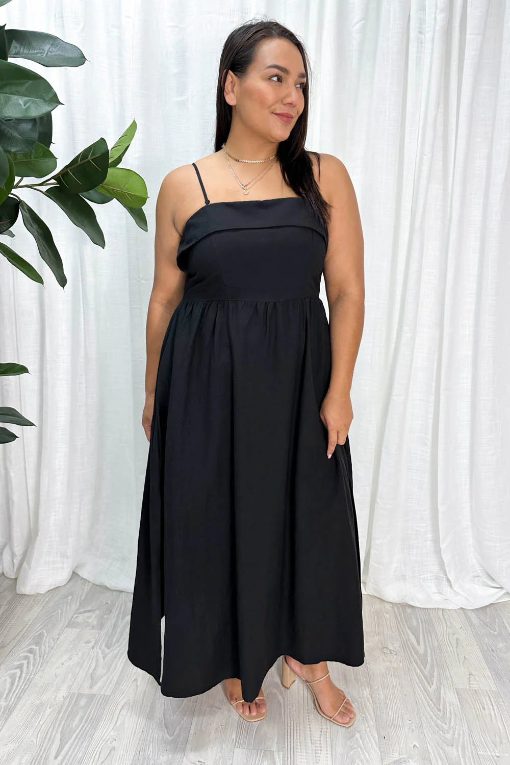 Two Way Maxi Dress - Black - Image 10