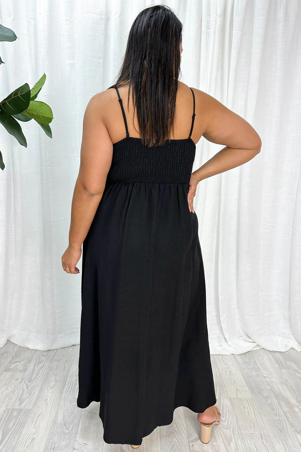 Two Way Maxi Dress - Black - Image 11