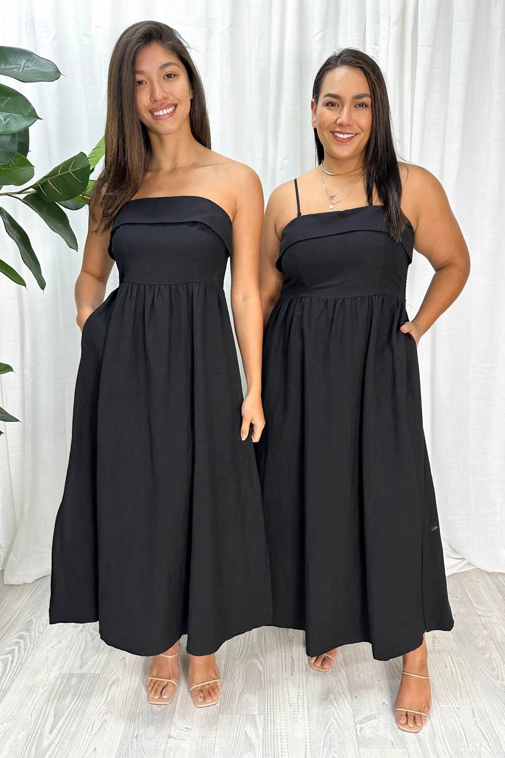 Two Way Maxi Dress - Black - Image 12