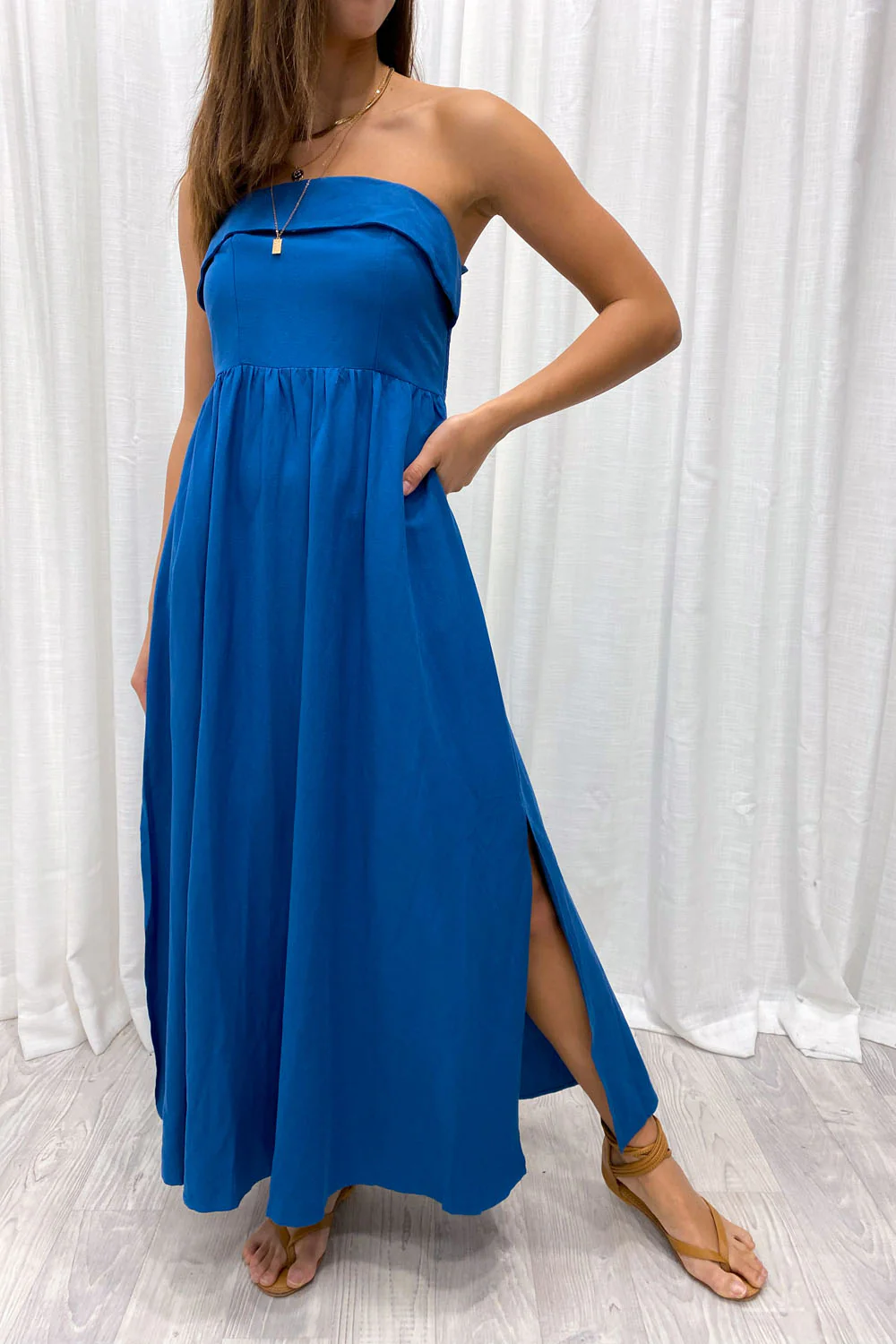 Two Way Maxi Dress - Black - Image 13